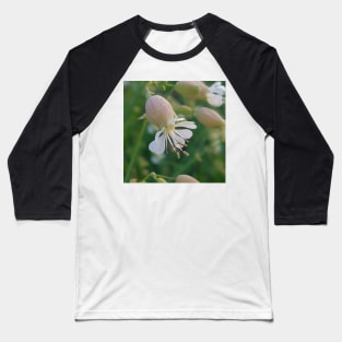 Bladder Campion Flower in The Field Baseball T-Shirt
